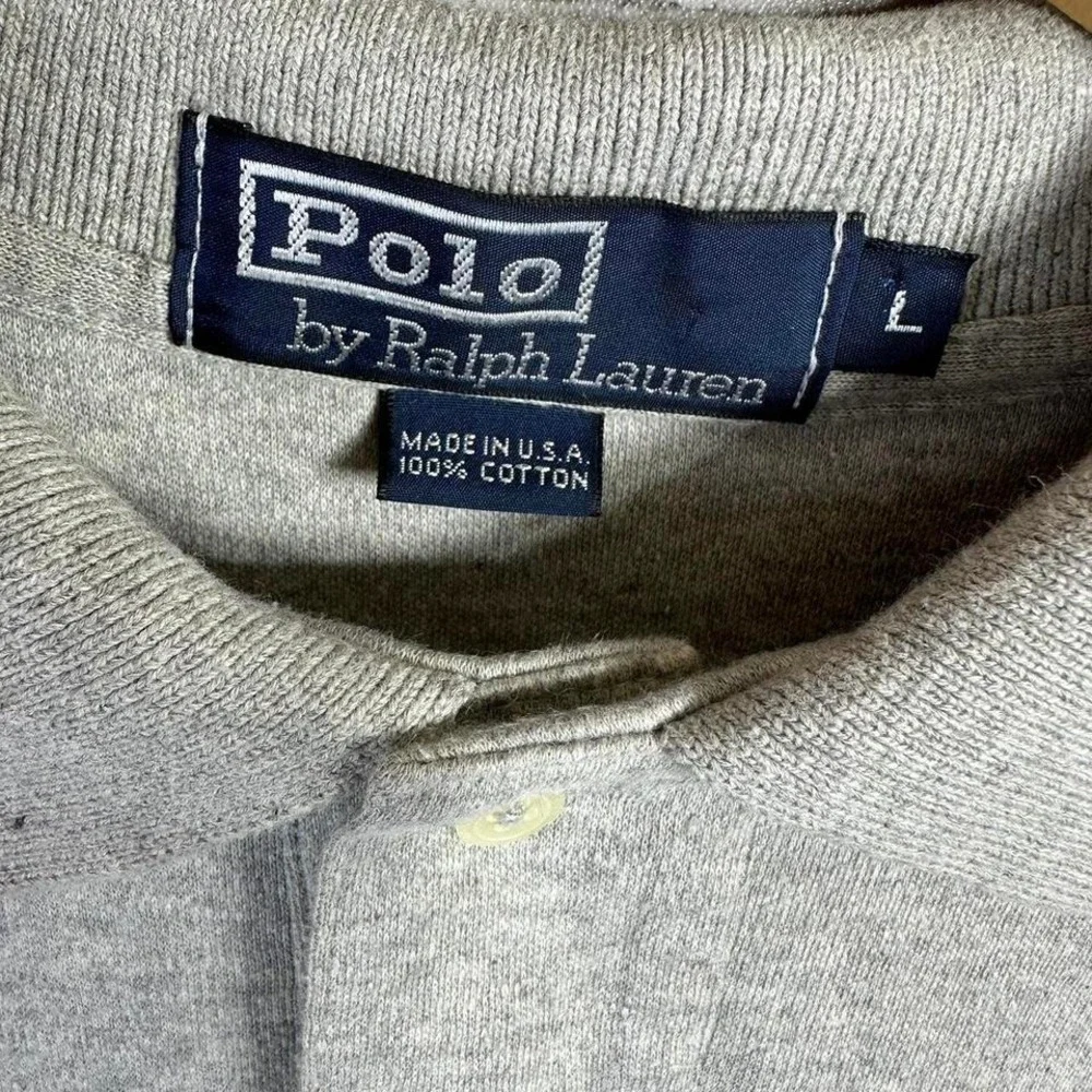 Grey Polo Ralph Lauren polo shirt Men's‎ XL  #preppy